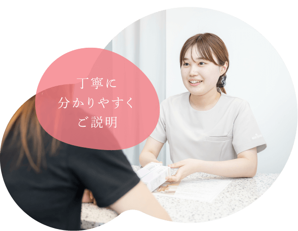 丁寧に分かりやすくご説明